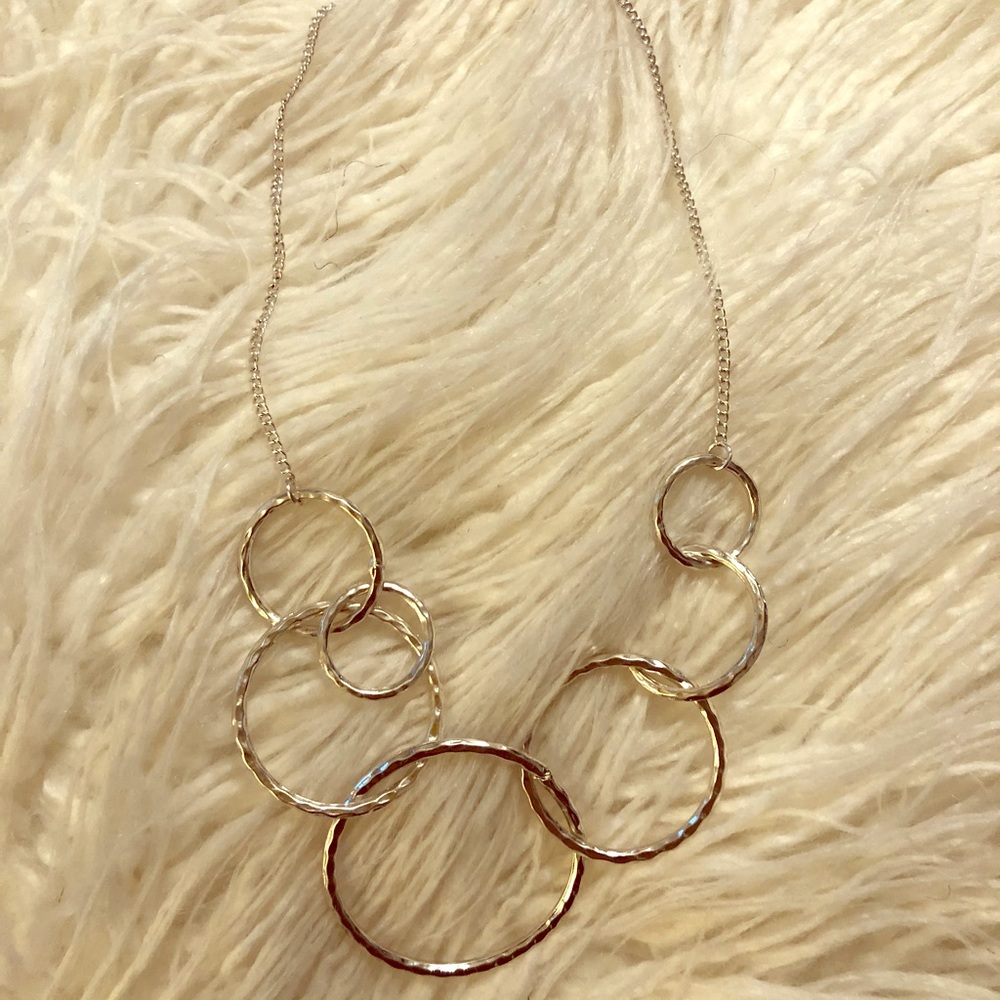 Silver linked chain
